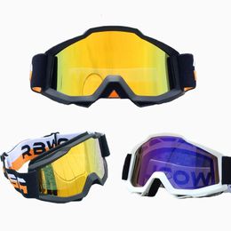 Lunettes extérieures Sport vtt homme lunettes moto neige Double lentille lunettes Motocross course Anti brouillard cyclisme 231012