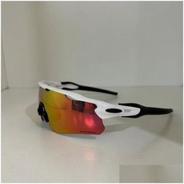 Lunettes de plein air Lunettes de sport Lunettes de soleil de cyclisme UV400 Lunettes de lentilles polarisées Lunettes de vélo VTT Homme Femmes Ev Riding Sun Mtiple Lens Dhbaj