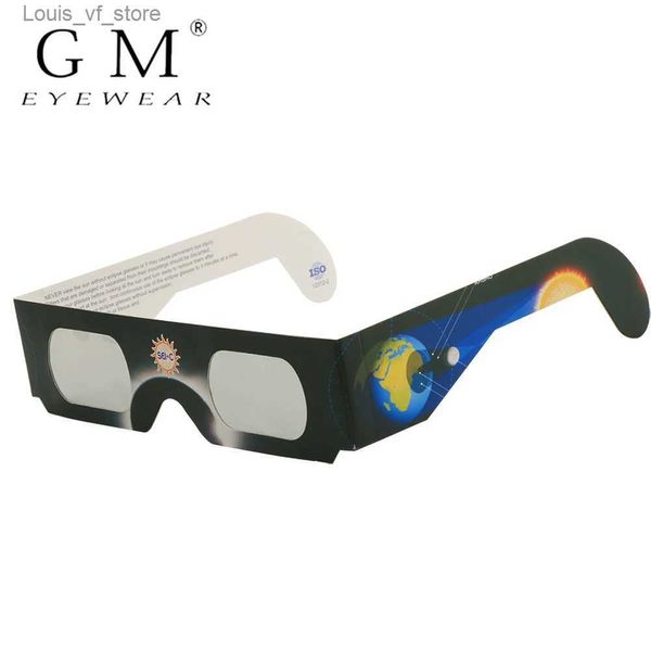 Lunettes d'extérieur Lunettes de soleil Les lunettes GM Eclipse avec pare-soleil de sécurité certifiés peuvent protéger les yeux de la lumière nocive pendant les périodes d'énergie solaire sur papier H240316