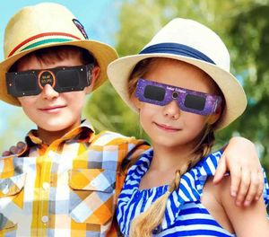 Lunettes d'extérieur Lunettes de soleil lunettes d'éclipse solaire lunettes d'éclipse solaire en papier lunettes de soleil pour enfants et adultes lunettes de soleil de protection infrarouge filtrées H240316