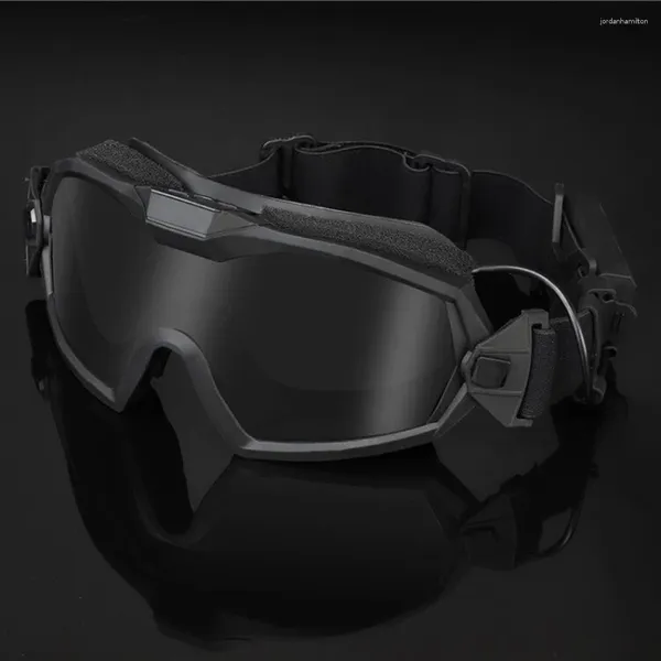 Eyewear extérieurs Tactical Military Protective Goggles Anti-Fog avec micro-fans sécurité pour CS Wargame