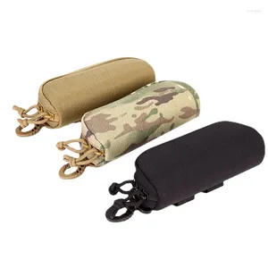 Lunettes d'extérieur tactique MOLLE étui à lunettes chasse antichoc lunettes de protection boîte Portable lunettes de soleil Case-1000D Nylon