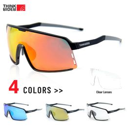 Outdoor Brillen ThinkRider Pochromic Fietsbril man Mountainbike Fiets Sport Fietsen Zonnebril MTB Fietsen Brillen vrouw 231012