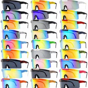 Vipers Lunettes d'extérieur polarisées en polycarbonate UV400 27 couleurs Anti-éblouissement Protège les yeux Vent Anti-poussière Antidérapant Sports Hors route Ski Cyclisme Lunettes de soleil Lunettes unisexes