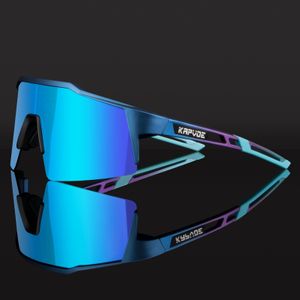 Outdoor bril UV400 Sport Mountain Bike Cycling Glazen bril Men Sunglasses MTB 1Lens 230307