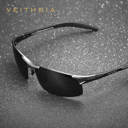 Eyewear extérieure Veithdia Men Lunettes de soleil Brand Designer Designer Polarise UV400 Lens Sports conduisant des lunettes de soleil extérieures pour mâles 6518 230927