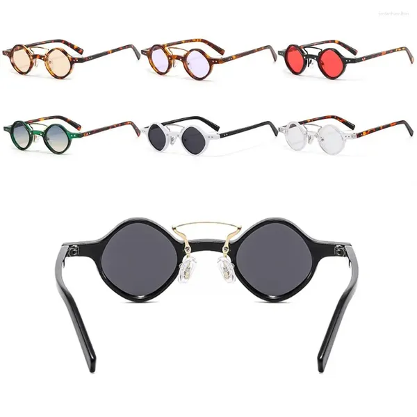 Eyewear extérieure Vintage Men / femmes verres de soleil conduisant les lunettes de soleil Hippie Small Small Square