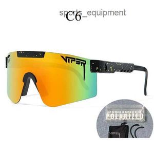 Outdoor brillen Viper Originals dubbele brede gepolariseerde zonnebril voor mannen en vrouwen Tr90 frame winddichte sportbril Uv400