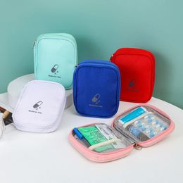 Estuche para botiquín de primeros auxilios al aire libre, viaje, casa, Camping, Mini bolsa médica portátil, bolsas de almacenamiento de pastillas, kits de supervivencia de emergencia