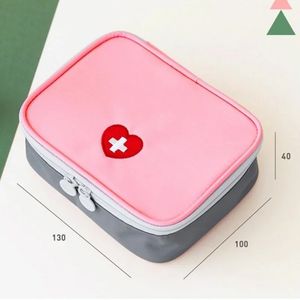 Sac de trousse de premiers soins en plein air Travail à la maison Camping Portable Mini Pink Pouch Pouch Pill Sacs de rangement Kits de survie d'urgence