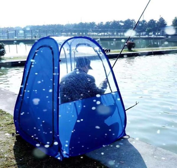 Pêche extérieure Afficier Single Single Isolation privée Sunsular Regarder Sports Pop Up Tent Keep Warm Pop Up Portable PVC Ten6041599