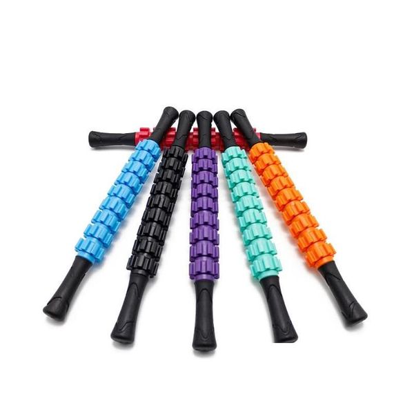 Équipement de fitness extérieur Portable Yoga Masr Rouleau Stick FL CORPS PLASTIQUE BAR BAR MUSCULATION DE SABLES DE MUSCULATION DE PROFF