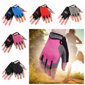 Plein air Fitness demi-doigts gants hommes respirant crème solaire mitaines Net séchage rapide résistant à l'usure gants de cyclisme 5 couleurs ZZA181-1