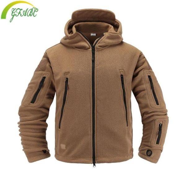 Veste Softshell polaire extérieure militaire tactique homme Polartec thermique polaire vêtements d'extérieur à capuche manteau armée vêtements 2208175070403