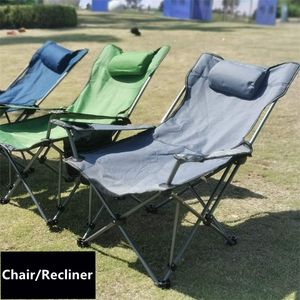 Chaise pliante extérieure bureau pause déjeuner lit Portable Ultra léger pique-nique Camping pêche inclinable siège de parc 220609