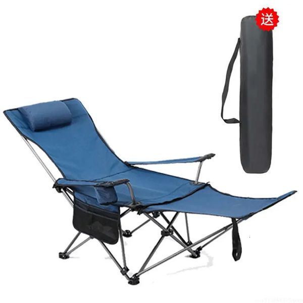 Chaise pliante extérieure inclinable réglable portable avec repose-pieds amovible chaise pliante de camping chaise de pêche ultra légère 240125