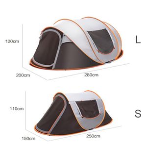 Famille de tentes de camping étanches à la pluie entièrement automatiques à déploiement instantané multifonctionnelles