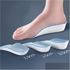 Outdoor Gadgets 1.5/2.5/3.5Cm Ziet er Hoogte Verbeterend Orthopedische Binnenzool Steunzool Zacht Elastisch Licht Voor Mannen Vrouwen schoen Pads Drop Dh7L1