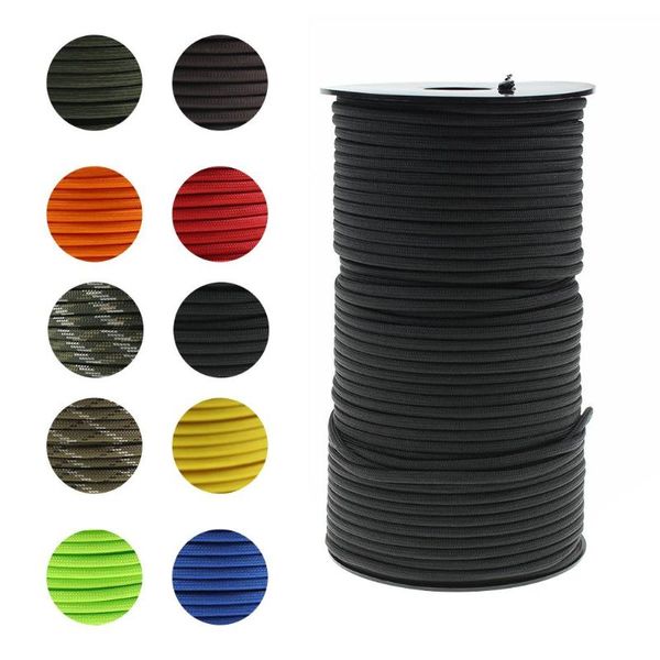 Gadgets para exteriores 10 colores Paracord 550 cuerda tipo III 7 soporte 100 pies 328 pies kit de supervivencia de cable al por mayor