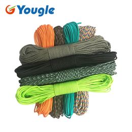 Gadgets para exteriores 10 piezas / lote 550 Paracord Cuerda de paracaídas Cordón Cuerda Mil Spec Tipo III 7 Strand 100 FT 230726