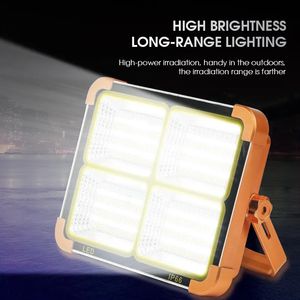 Gadgets extérieurs 1000W lanternes portables inondation lumière solaire éclairage en plein air