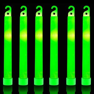 Gadgets al aire libre 10 unids / lote 6 pulgadas Green Glow Stick Barra de luz química Camping Emergencia y supervivencia Terremoto 230726