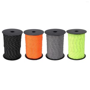 Buitengadgets 328ft Reflecterend Paracord Parachute Cord 7 Strand Rope Guyline voor camping Survival