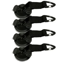 Gadgets al aire libre 4 PCS Ventosa Anclaje Gancho de seguridad Amarre Lona de camping como toldo lateral del coche Toldos de piscina Tiendas de campaña Universal 230906