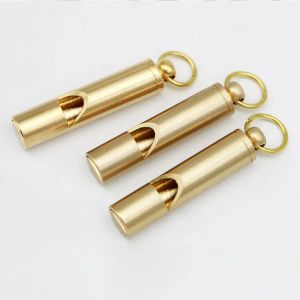 Buitengadgets Brass Survival Whistle Equipment Army Fan Levering retro scheidsrechter Pure EDC Drop Delivery Sports Outdoors osom