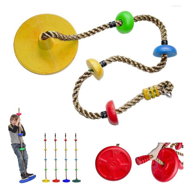 Outdoor Gadgets Kinder Kinder Garten Spielplatz Hinterhof Swing -Spiele lustige Kletterseilscheibenausrüstung Spielzeug farbenfroh