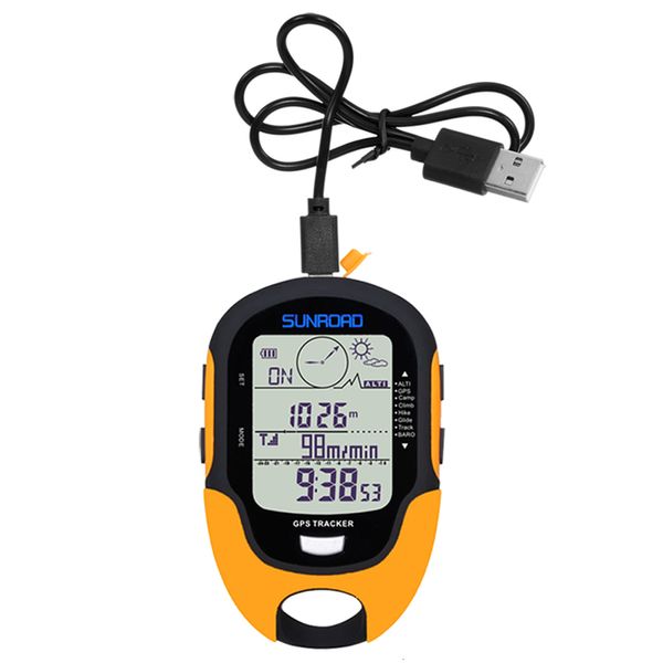 Gadgets al aire libre Receptor de navegación GPS de mano Altímetro digital portátil Barómetro Localizador de brújula para acampar al aire libre Senderismo Pesca 230905