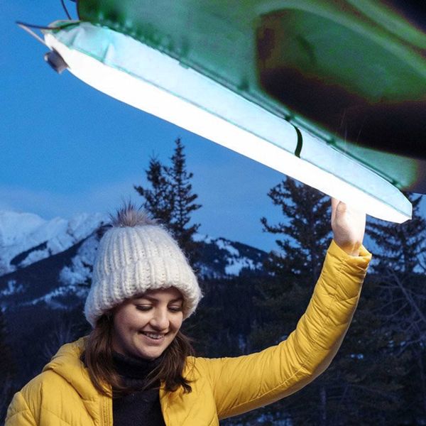 Gadgets al aire libre Linterna inflable para acampar Luz de tienda Luces de camping portátiles plegables LED Lámparas de emergencia con luz de trabajo alimentadas por USB para exteriores Tra 230918