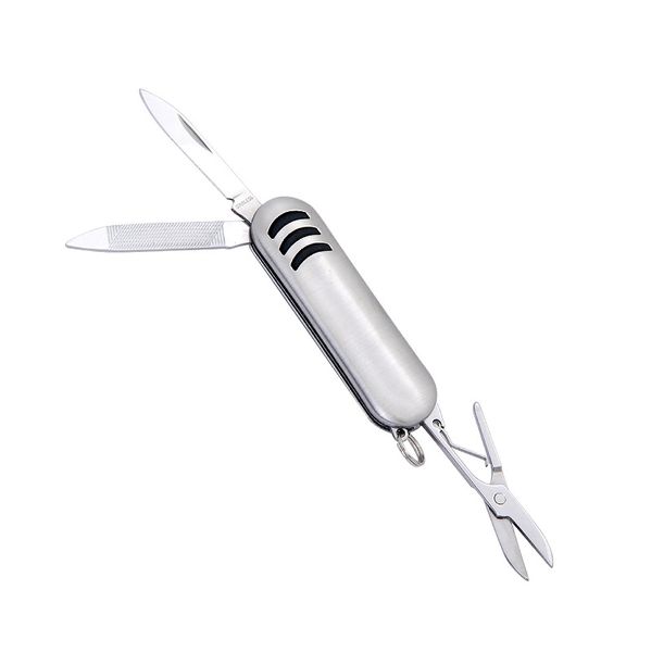 Gadgets extérieurs Mini couteaux pliants de poche ciseaux mignons porte-clés suisse couteau utilitaire EDC outils boîte Cutter couteau à lame fixe