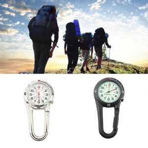 Gadgets de plein air pince d'alpinisme mousqueton montre de poche sport rétro horloge équipement outils