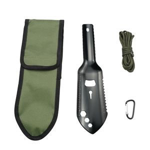 Gadgets d'extérieur Pelle de sapeur multifonctionnelle en alliage d'aluminium, petite pelle à main, outils de survie de Camping, randonnée, sac à dos, truelle multiple 230904