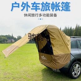 Gadgets al aire libre Carpa portátil para maletero de coche, sombrilla, vehículo a prueba de lluvia, tienda de extensión trasera, tienda de campaña para maletero SUV para viajes al aire libre sin conductor, Camping 230526