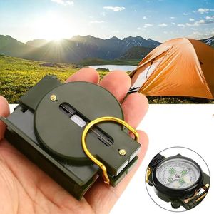 Outdoor Gadgets Portable Compass Military Camping Folding Green Hiking Survival Trip precision Navigation Expedition tool 231006
