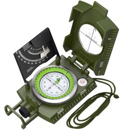 Gadgets d'extérieur Boussole professionnelle Boussole en métal Clinomètre de visée étanche IP65 avec sac de transport pour camping chasse randonnée outils de plein air 230905