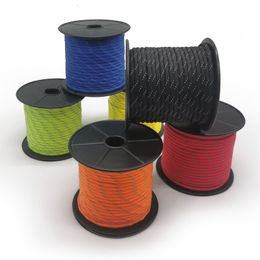 Gadgets al aire libre Paracord reflectante 550 Cordón 7 hebras 4 mm Tienda Cuerda Camping Supervivencia Accesorios Advertencia Línea de paracaídas Senderismo Canopy Lanyard 230905