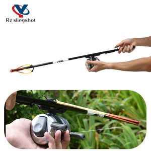 Gadgets de plein air tir poisson canne à pêche Simple dispositif sauvage équipement de jouet de chasse avec moulinet et élastique 230726