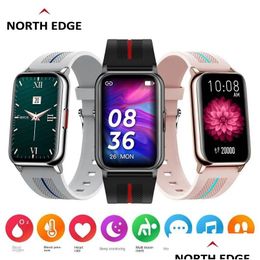 Gadget da esterno Orologio intelligente Quadrato Angolo rotondo Iperboloide Frequenza cardiaca Pressione sanguigna Sport ricco di ossigeno Uomo e donna Drop Deliver Dh5Va