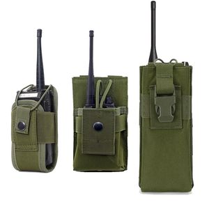 Outdoor Gadgets Tactical Molle Radio Walkie Talkie Pouch Waist Bag Holder Pocket Magazine Mag Holster Carry For Hunting CampingOutdoor