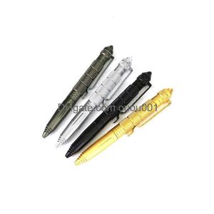 Buitengadgets Tactische pen Mtifunctie Zelfverdediging Aluminium Aluminium Aluminium Aluminium Aluminium Aluminium Lichtmakerij EDC Security Survival Tool Drop levering DH3CB