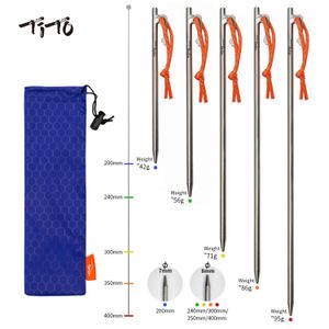 Gadgets d'extérieur TiTo alliage haute résistance auvent tente piquets piquets clous pour camping gravier dur longueur du sol 24 cm 35 cm 40 cm 231202