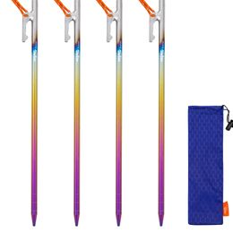 Gadgets d'extérieur TiTo Camping Accessoires Fournitures Rainbow Couleur Tente Piquets Clous Piquets Pour Sol Dur Haute Résistance 20 24 30 35 40 cm 231021