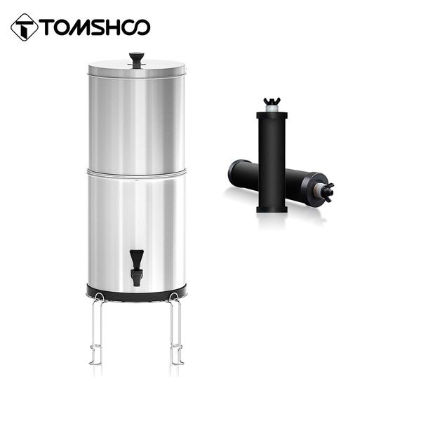 Gadgets d'extérieur Tomshoo 9L / 11L Système de filtration d'eau de seau de filtration d'eau par gravité pour la maison, le camping, la randonnée, la préparation aux situations d'urgence 230617