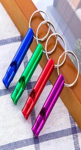 Buitengadgets Whistles Mini Survival Whistle Multifunction Keychain aluminium legering cheerleading souvenir buiten noodsiren8096061