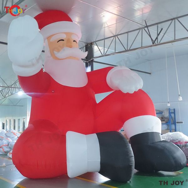 Actividades de juegos al aire libre 26 pies Altura inflable Big Santa 8m de altura Tipo de sesión Gigante Santa Claus para decoración navideña