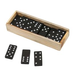 Jeux de plein air activités 28 pièces ensemble de dominos en bois voyage drôle jeu de Table jouets enfant enfants éducatifs pour cadeaux 231020