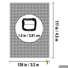 Outdoor Games Activiteiten Klimmen Bagagenet 14 8 X 10 5 Ft Speeltuin Polyester Dubbele lagen Buiten W 500Lbs Gewichtsdaling Levering Dhjvo